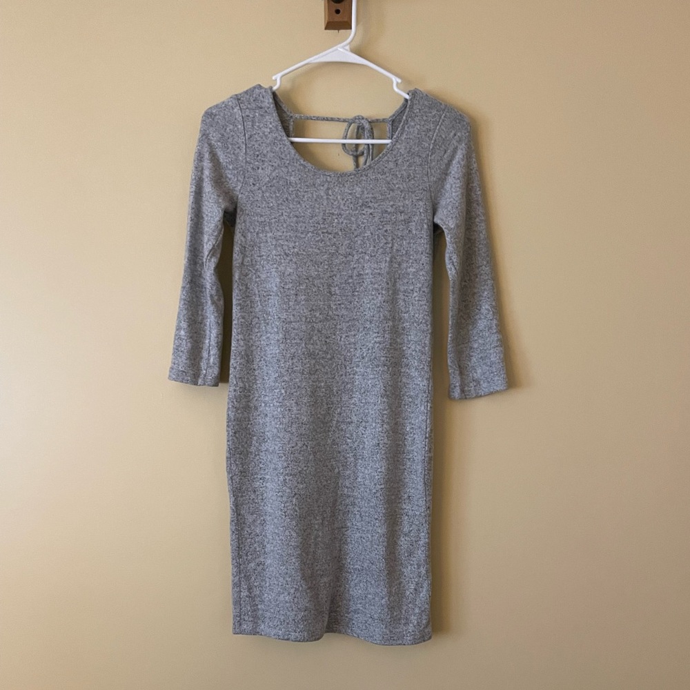 Scoop Back Sweater Dress